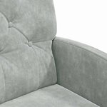 vidaXL Chaises de Salle à Manger avec Roues 2 Pièces Gris clair