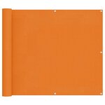 vidaXL Écran de balcon 100 x 200 cm Tissu Oxford Rectangulaire Orange