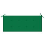 vidaXL Banc de jardin 2 places avec coussin 120 cm Bois d'eucalyptus