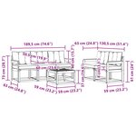 vidaXL Ensemble de canapés d'extérieur 6 pc Blanc et Beige