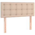 vidaXL Sommier à lattes de lit avec matelas Cappuccino 80x200 cm
