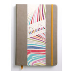 Webnotebook A5 TAUPE 192p LIG pap ivoire 90g ferm. élast. RHODIA