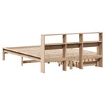vidaXL Lit bibliothèque sans matelas 140x200 cm bois massif de pin