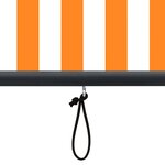 vidaXL Store roulant d'extérieur 60x250 cm Blanc et orange