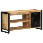 vidaXL Banc à chaussures 100x40x50 cm en bois de manguier brut