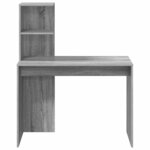 vidaXL Bureau Sonoma gris 102 x 50 x 124 cm Bois d'ingénierie