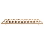 vidaXL Cadre de lit surélevé Marron 120 x190 cm Bois massif en pin