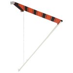 vidaXL Auvent rétractable 350x150 cm Orange et marron