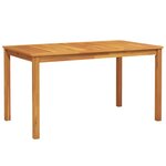 vidaXL Ensemble de salle à manger pour jardin 7 Pièces Marron