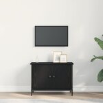 vidaXL Meuble TV Chêne noir 60 x 35 x 45 cm Bois d'ingénierie