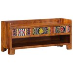 vidaXL Banc à chaussures Multicolore 100 x 35 x 45 cm