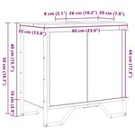 vidaXL Meuble de lavabo Vieux bois 60x35x50 cm en bois reconstitué
