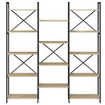 vidaXL Étagère Chêne sonoma 156 x 25 x 167.5 cm Bois d'ingénierie