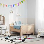 vidaXL Lit extensible pour enfants Autre Marron 80 x 130 / 165 / 200 cm