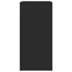 vidaXL Buffet noir 79x38x80 cm bois d'ingénierie