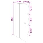 vidaXL Armoire Murale Blanc 33 x 34 5 x 90 cm Bois d'ingénierie