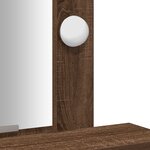 vidaXL Table de Toilette Marron 50 x 41 x 140 cm Bois d'ingénierie