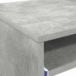 vidaXL Bureau avec étagère Gris 77 5 x 43 x 79 cm Bois d'ingénierie