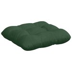 vidaXL Coussins de siège 4 Pièces Vert foncé 40 x 40 cm