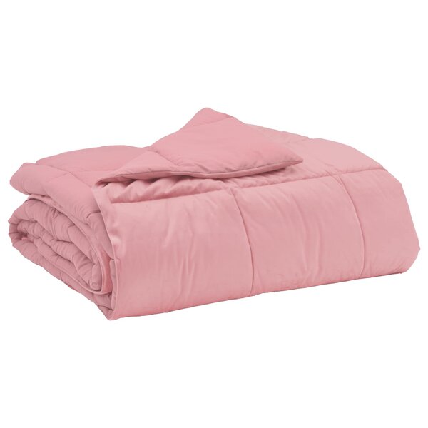 vidaXL Duvet complet toute l'année 140 x 220 cm 4 saisons Rose