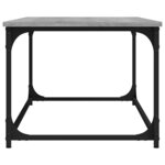 vidaXL Table basse Sonoma gris 102x50x40 cm Bois d'ingénierie et fer