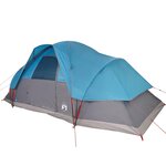 vidaXL Tente familiale à dôme 9 personnes bleu imperméable
