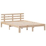 vidaXL Lit bibliothèque sans matelas 150x200 cm bois massif de pin