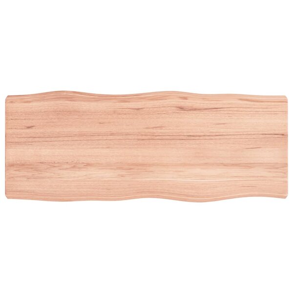 vidaXL Dessus de table bois massif traité bordure assortie