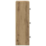 vidaXL Bibliothèque chêne artisanal 40x24x77 cm bois d'ingénierie