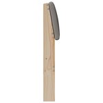vidaXL Tête de lit capitonnée Taupe 140 cm Pin massif