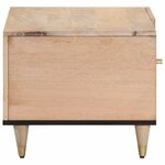 vidaXL Table basse 80x50x40 cm bois de manguier massif