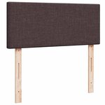 vidaXL Sommier à lattes de lit avec matelas Marron foncé 120x200 cm