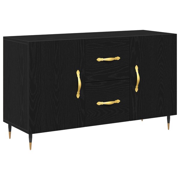 Buffet vidaXL Chêne Noir 100x36x60 cm Bois d'ingénierie
