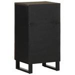 vidaXL Buffet noir 40x33x75 cm bois massif de manguier