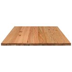vidaXL Dessus de table marron clair bois chêne massif rectangulaire