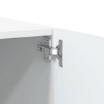 vidaXL Meuble TV Blanc 100x35x40 cm Bois d'ingénierie
