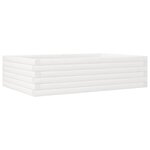 vidaXL Jardinière blanc 90x60x23 cm bois de pin massif