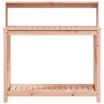 vidaXL Table de rempotage avec étagères bois massif de douglas