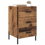 vidaXL Cabinet de chevet Bois ancien 40 x 40 x 66 cm Bois d'ingénierie