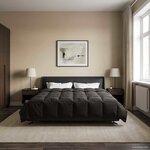 vidaXL Duvet d'été simple Matelassé Anthracite 200 x 240 cm Microfibre