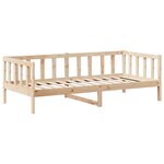vidaXL Ensemble de lit de jour et de banc et toit 80x200 cm pin massif
