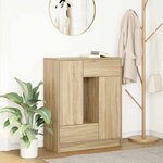 vidaXL Buffet avec tiroirs et portes chêne sonoma 73x31x90 cm