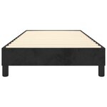 vidaXL Cadre de lit sans matelas noir 80x200 cm velours