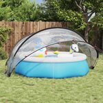 vidaXL Dôme de piscine Transparent 336 x 322 x 160 cm PVC