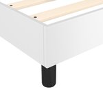 vidaXL Cadre de lit Blanc 90x200 cm Similicuir