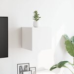 vidaXL Meuble TV mural Blanc 30 5x30x30 cm