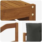vidaXL Ensemble de canapés d'extérieur 8 pc Naturel et Anthracite