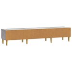 vidaXL Meuble TV 147 x 34 5 x 30 cm Gris béton Bois d'ingénierie