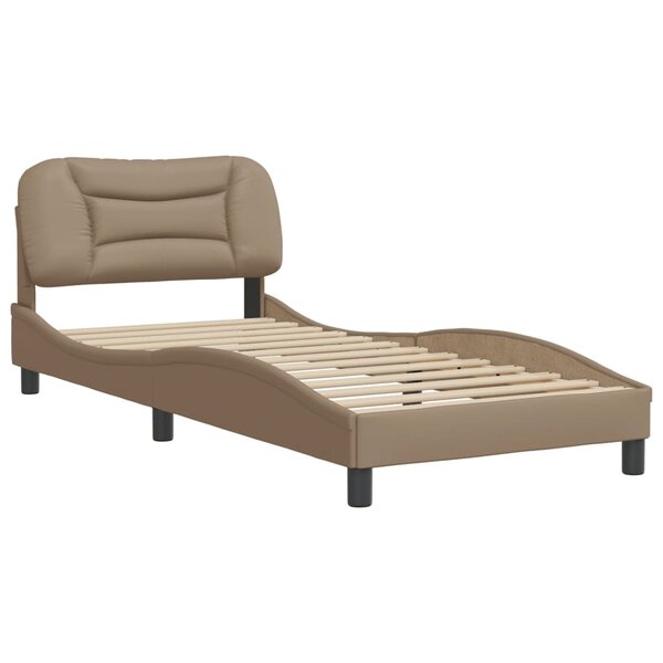 vidaXL Cadre de lit avec tête de lit Cappuccino 80x200 cm Similicuir