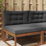 vidaXL Coussin de canapé d'extérieur 2 Pièces Anthracite Polyester